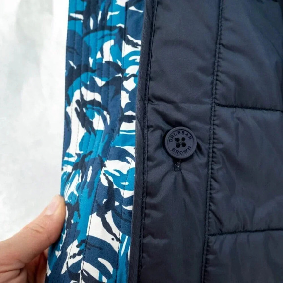 Orlebar Brown Sutherland Camo water wind resistant Field Jacket Lake Blue | Med - Picture 13 of 16